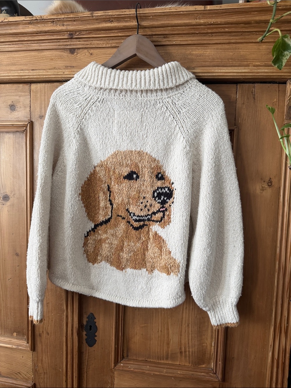 Anthropologie Pilcro Jesse Dog Icon Cardigan Sweater - Picture 3 of 9